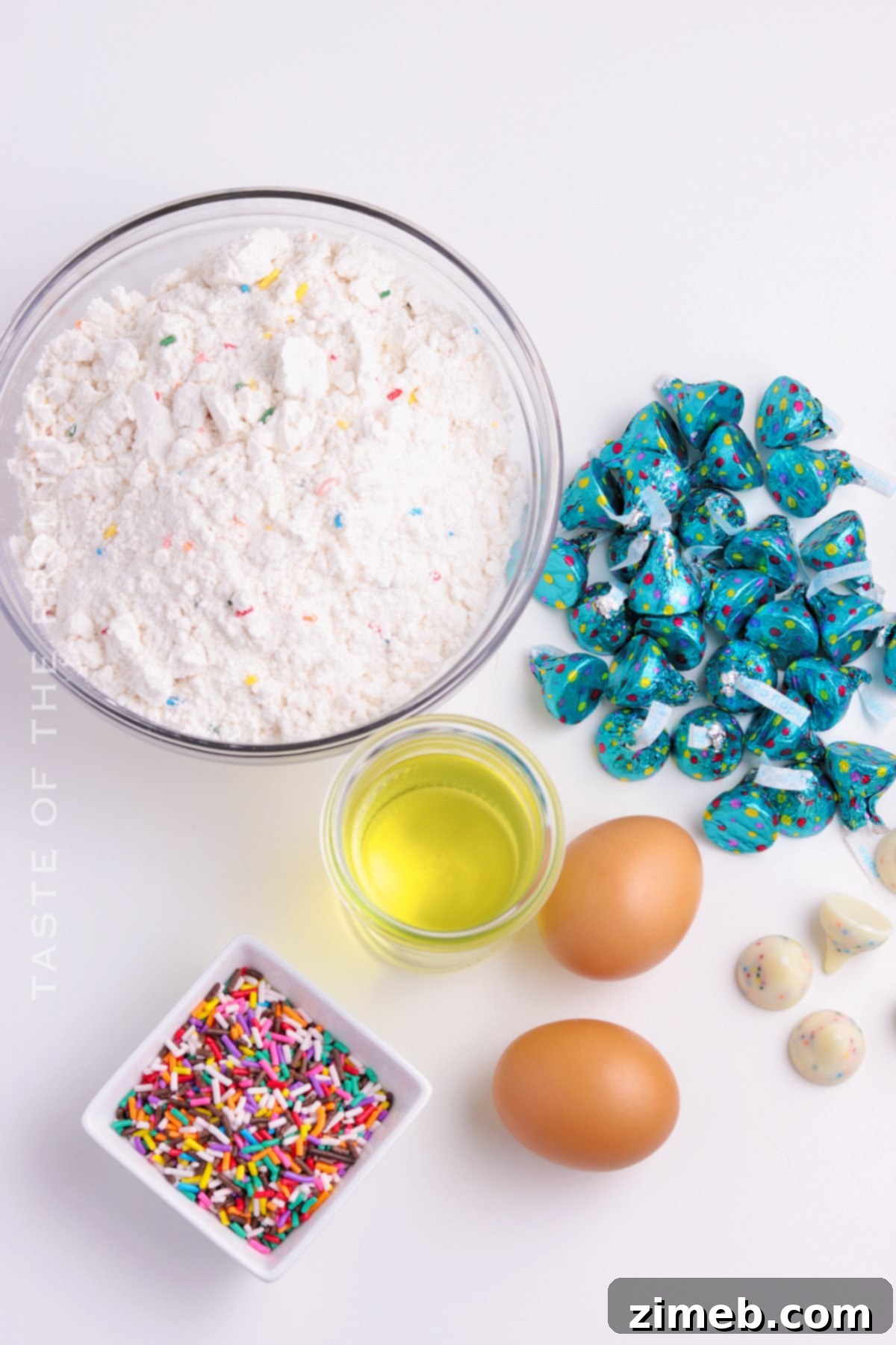 ingredients for Birthday Cookies