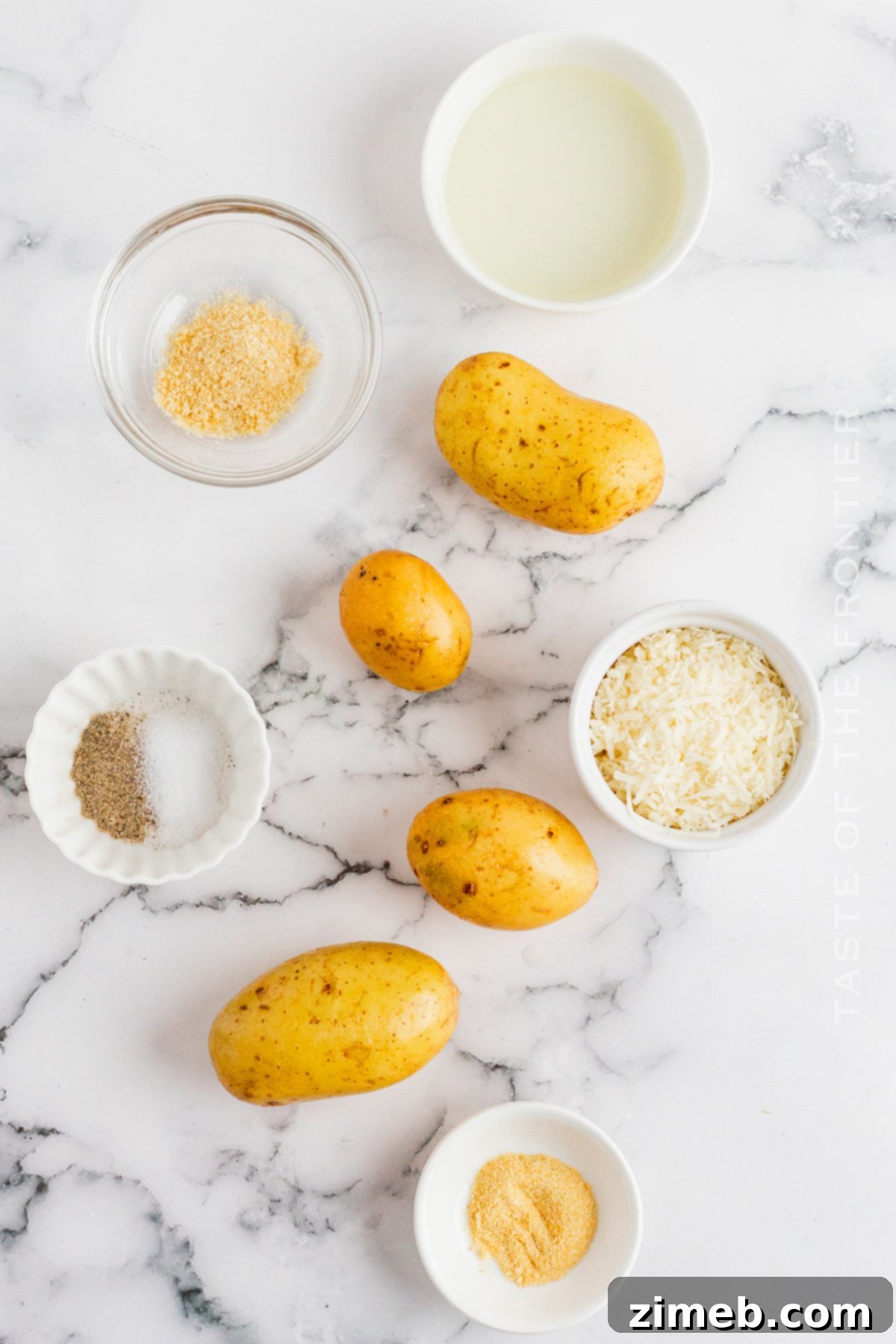 Crispy Air Fryer Parmesan Roasted Potatoes 4 ingredients for Air Fryer Parmesan Roasted Potatoes