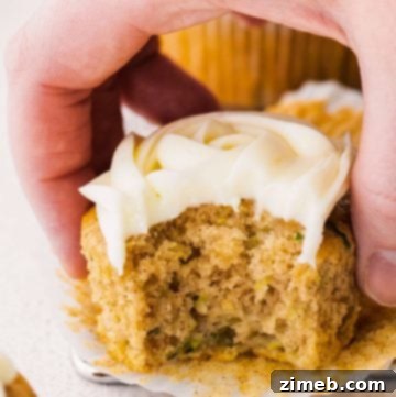 Zucchini Cupcakes with Cream Cheese Frosting