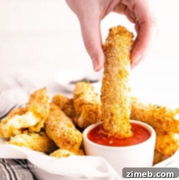 Snack Air Fryer Mozzarella Sticks