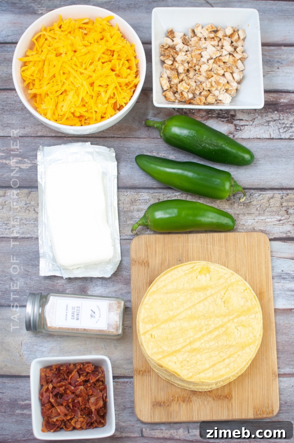 Ingredients for Homemade Air Fryer Taquitos