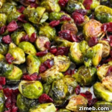 Roasted Brussel Sprouts with Cranberries