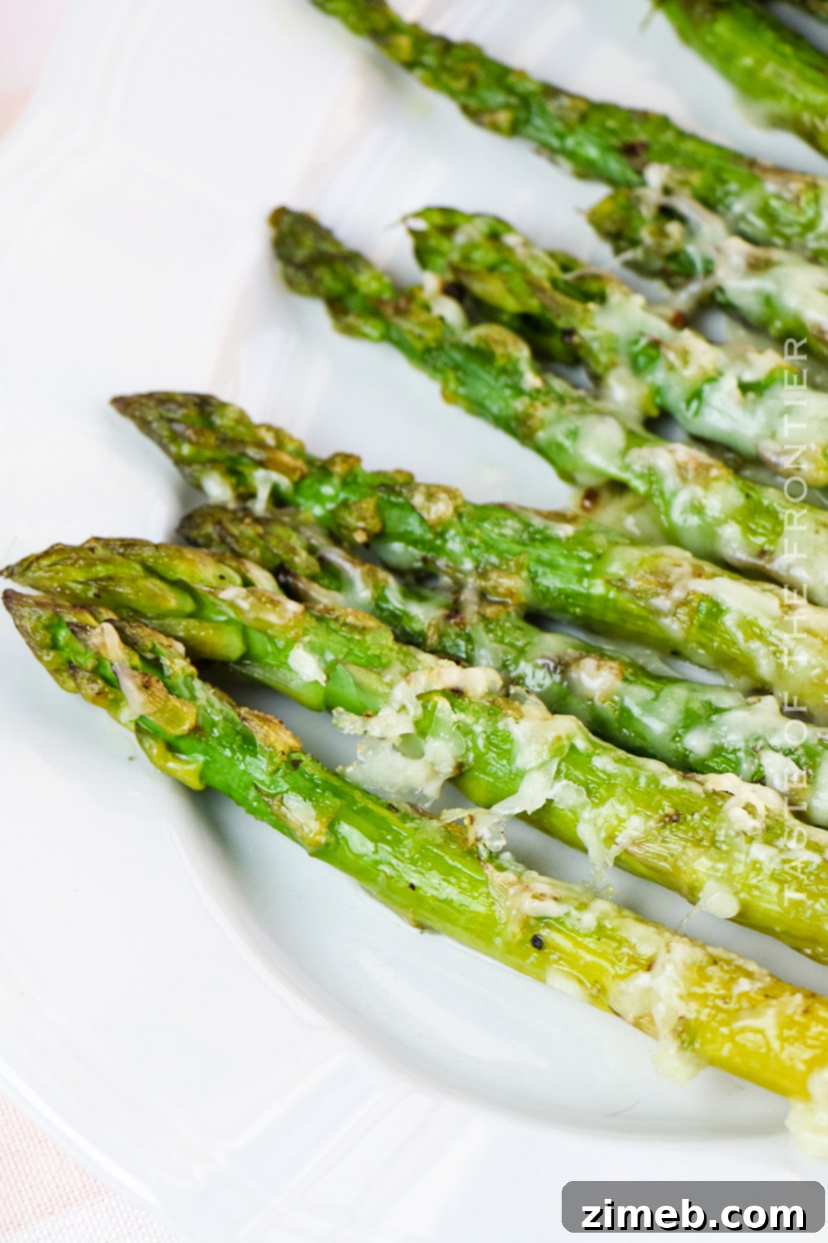 Perfectly Golden Oven Roasted Asparagus with Parmesan