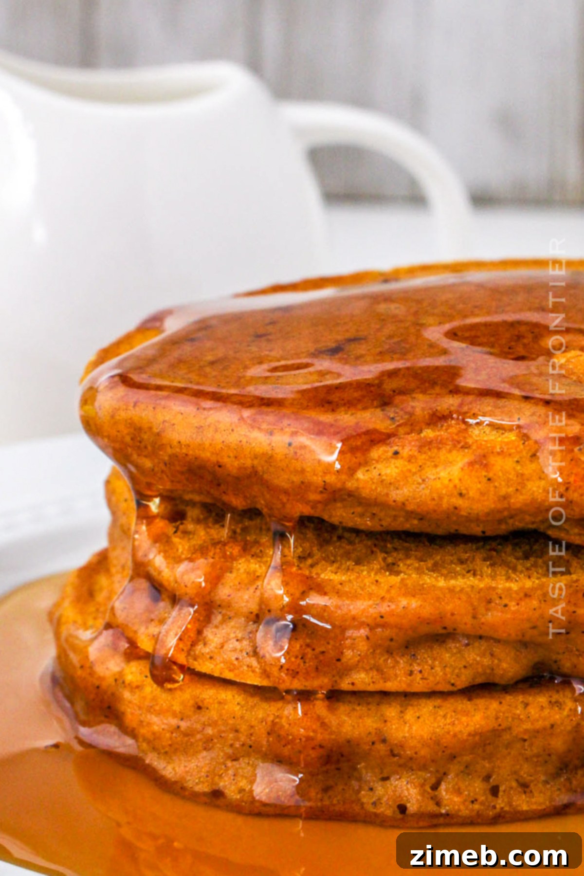 Cozy pumpkin pancake breakfast