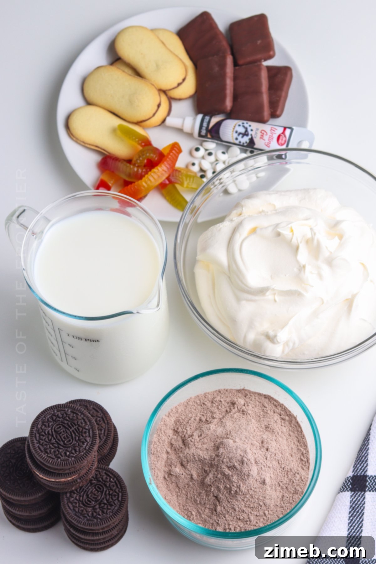 Essential Ingredients for Ghosts in the Graveyard Dessert