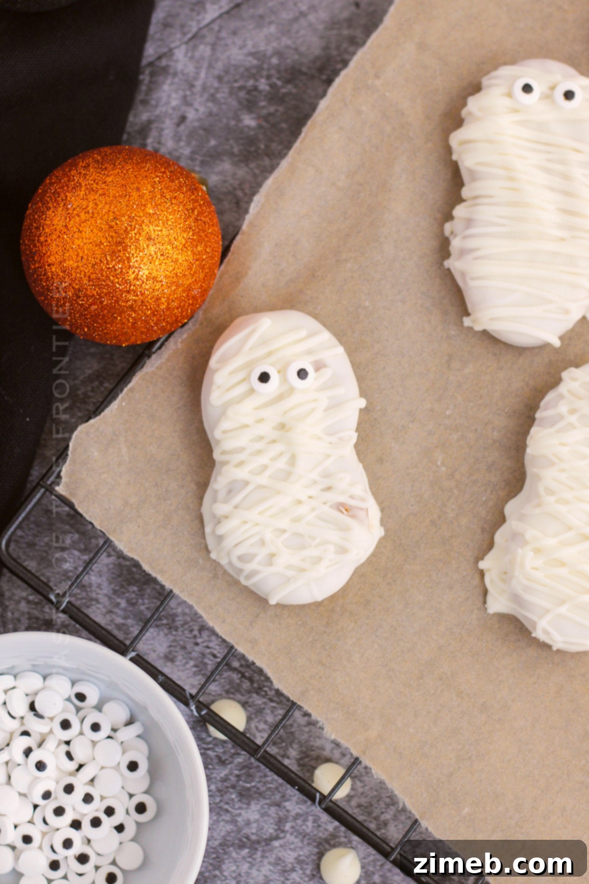 Spooky Swaddled Sweets 3 Mummy Cookies Recipe - Step-by-step Halloween fun
