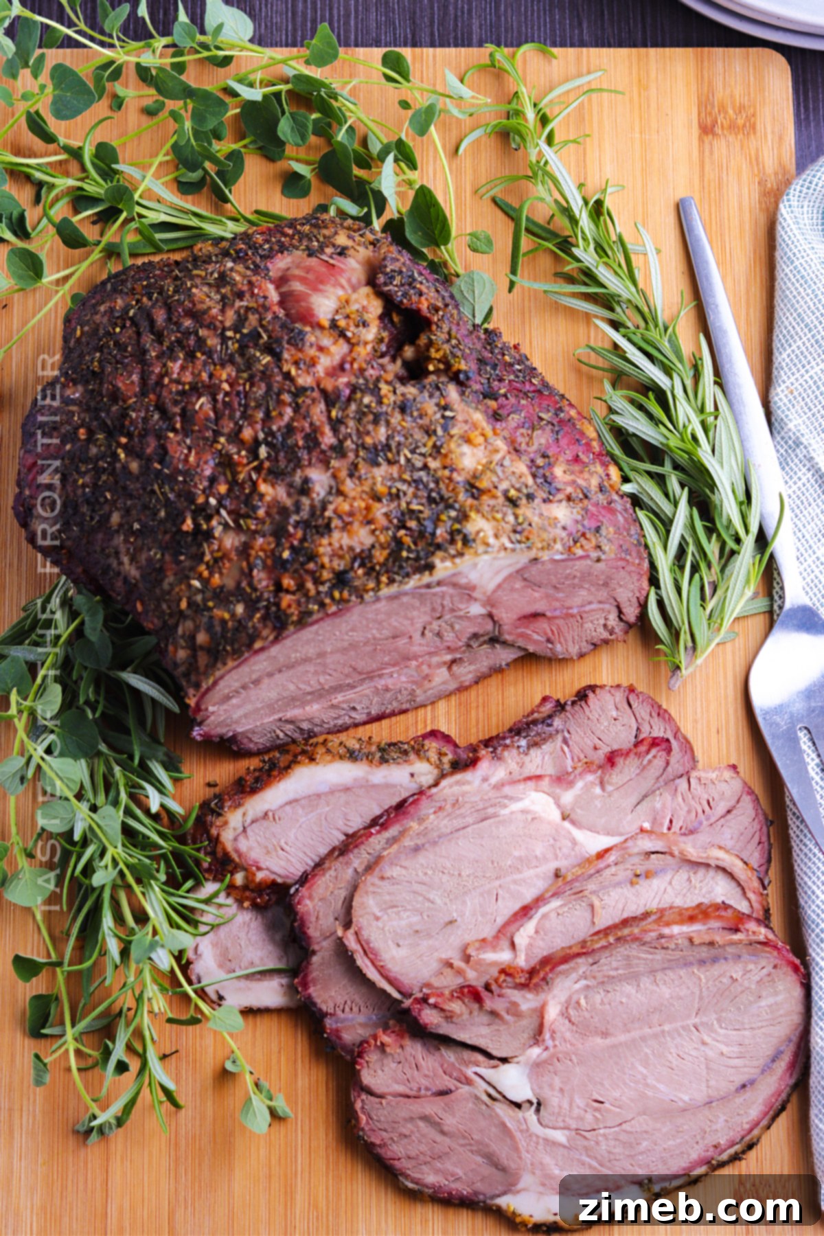 Slow-Smoked Boneless Lamb Leg 21 Holiday Lamb on Traeger
