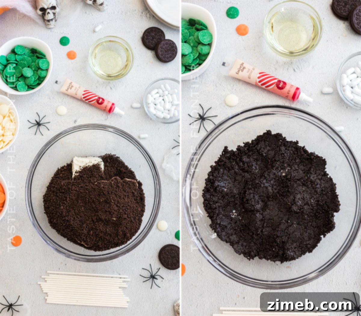 Spooky Oreo Truffles 5 How to Make Halloween Oreo Balls