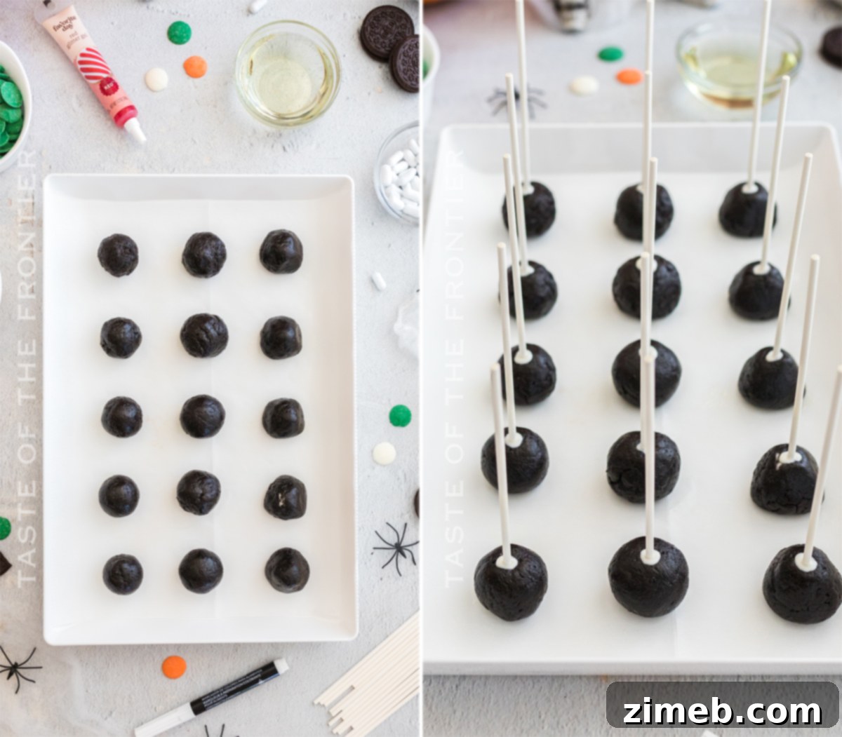 Spooky Oreo Truffles 6 Oreo Cookie Truffles