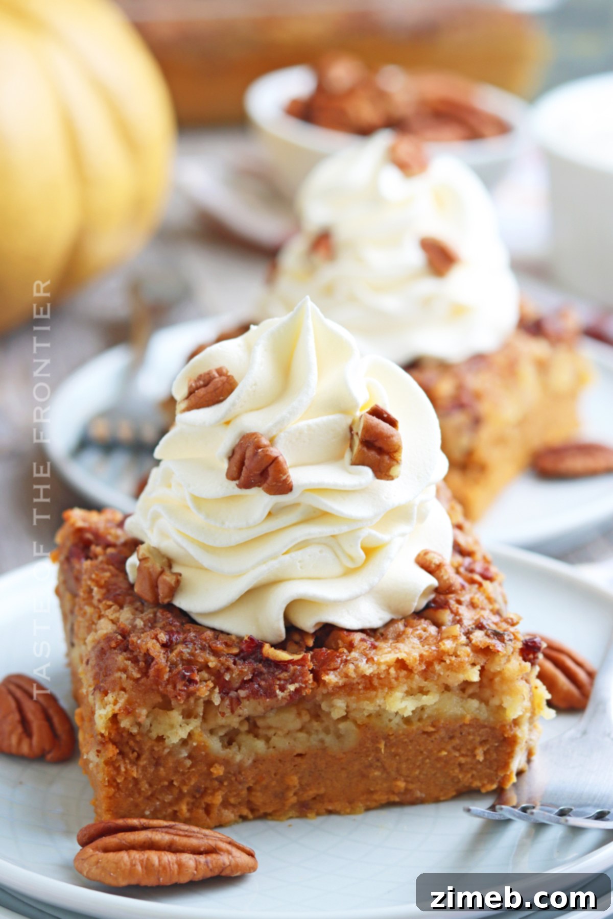Pumpkin Dump Cake, a simple and impressive fall dessert