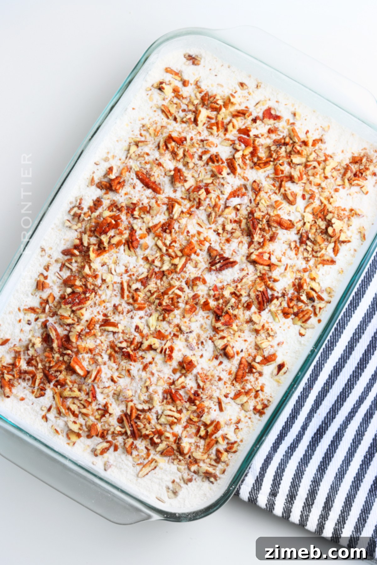 Easy Pumpkin Dump Cake Recipe in a baking dish