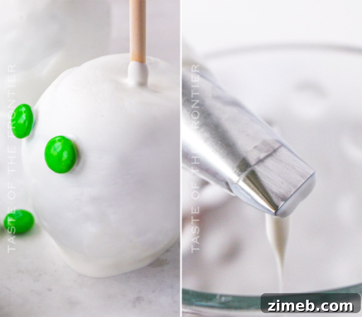 Candy Apple Mummies 7 How to decorate Mummy Candy Apples with precision