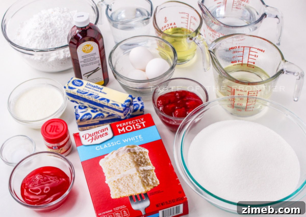 Ingredients for making Spooky Broken Glass Cupcakes