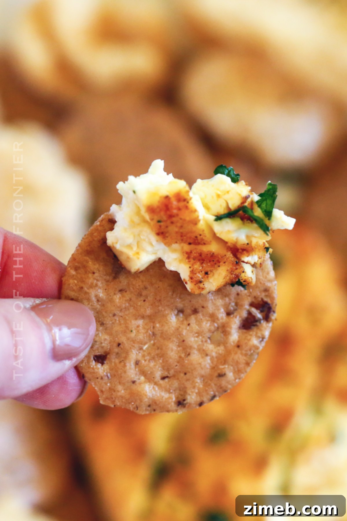 Artisan Smoked Cream Cheese 20 Traeger Smoked Cream Cheese, ready for serving.