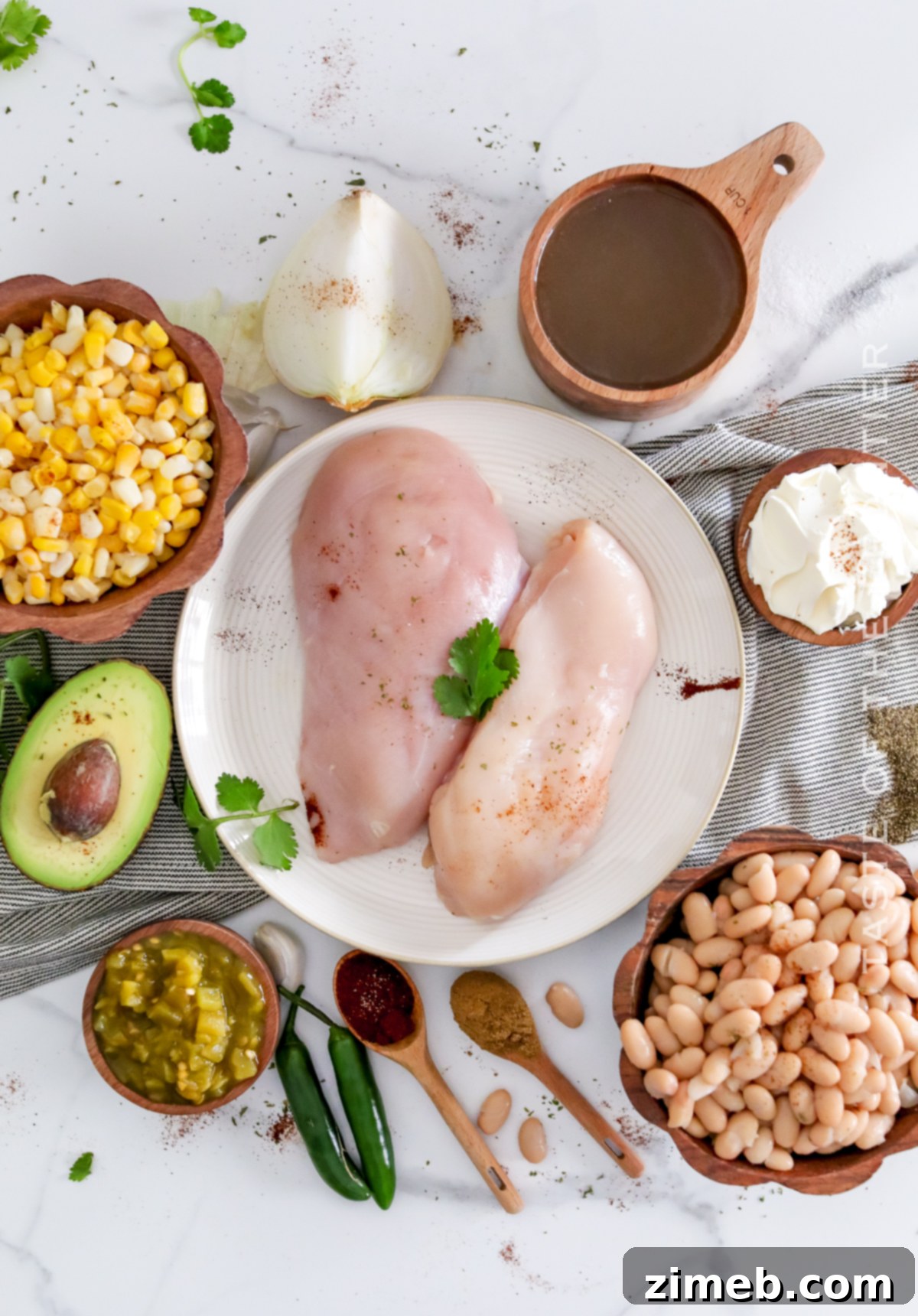 Instant Pot Creamy White Chicken Chili 4 ingredients for Instant Pot White Chicken Chili