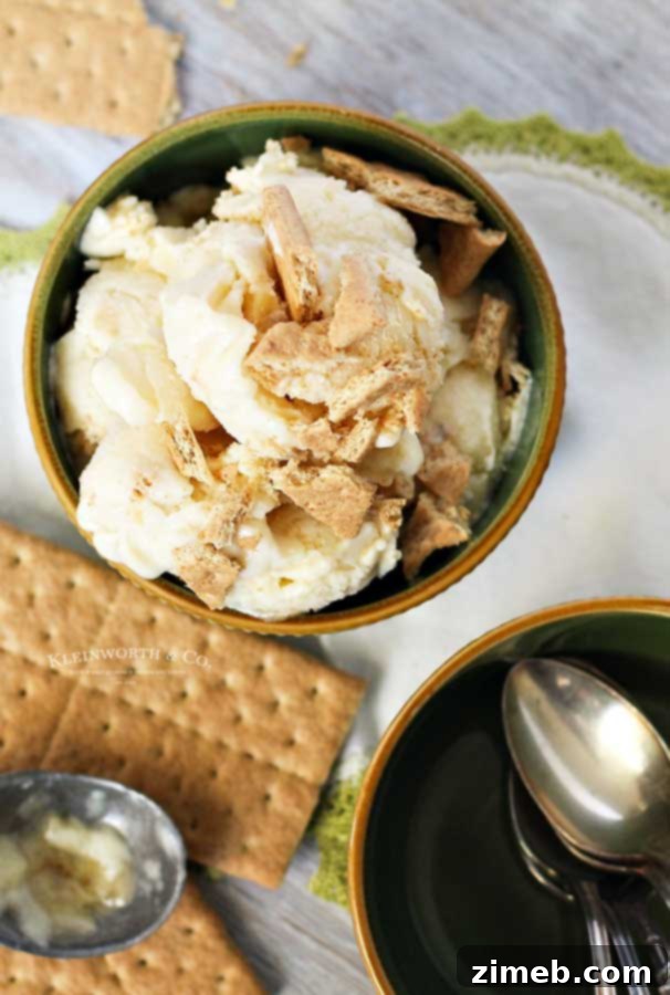 Velvet Banana Pie Freeze 7 Enjoying homemade frozen yogurt - Banana Cream Pie Frozen Yogurt