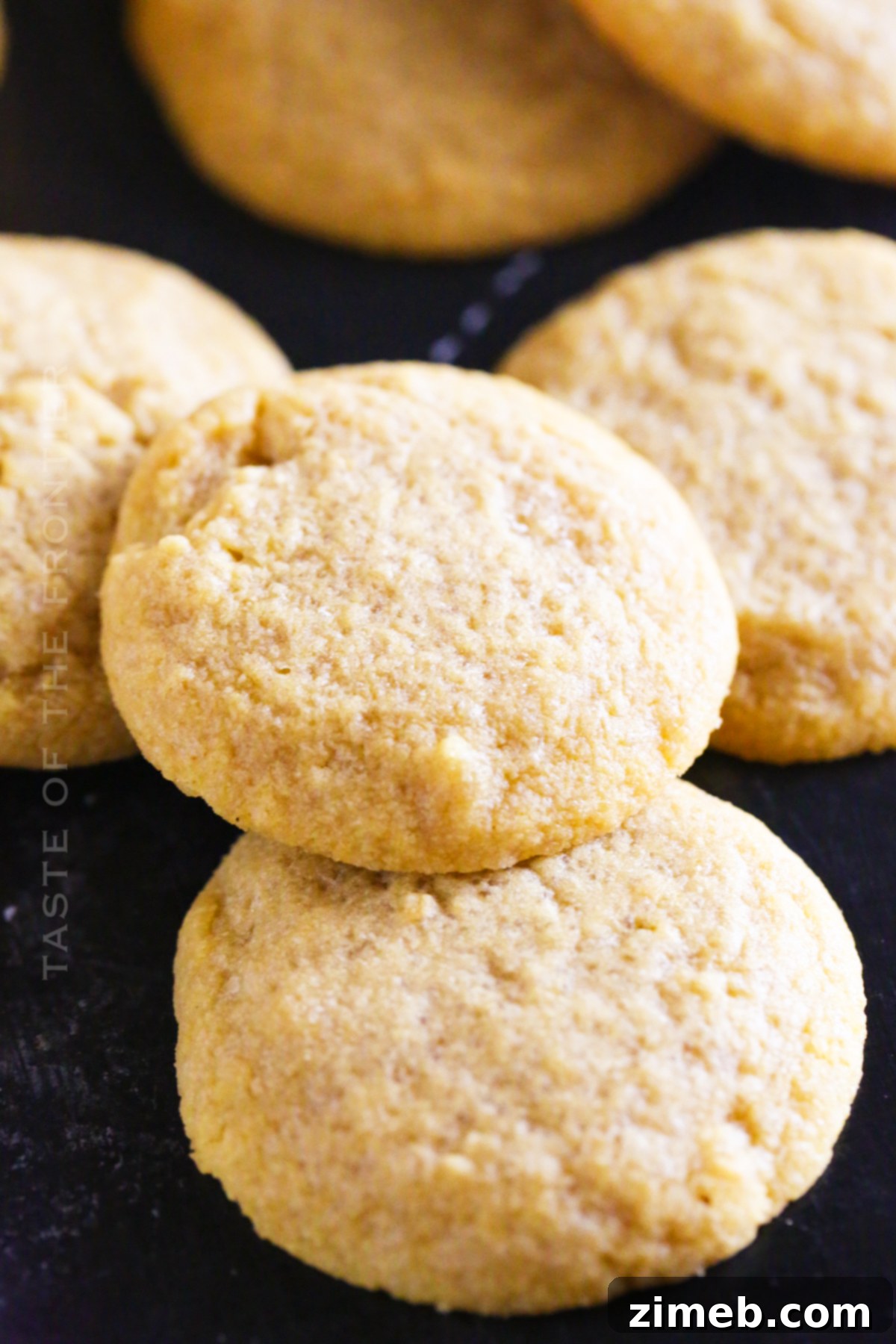 Delicious Keto Sugar Cookies 3 Sugar-Free Sugar Cookies arranged on a plate