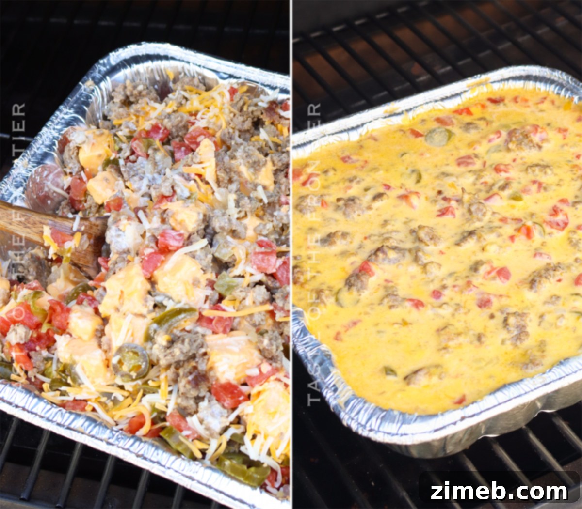 Ultimate Smoked Queso 7 Smoking Queso on the Traeger