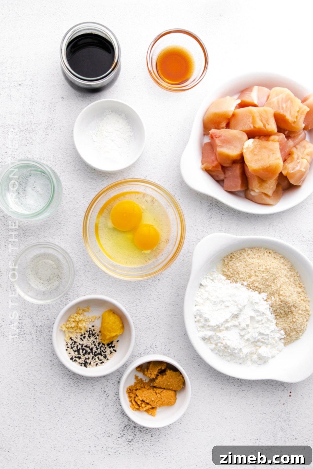 Ingredients for Air Fryer Teriyaki Chicken