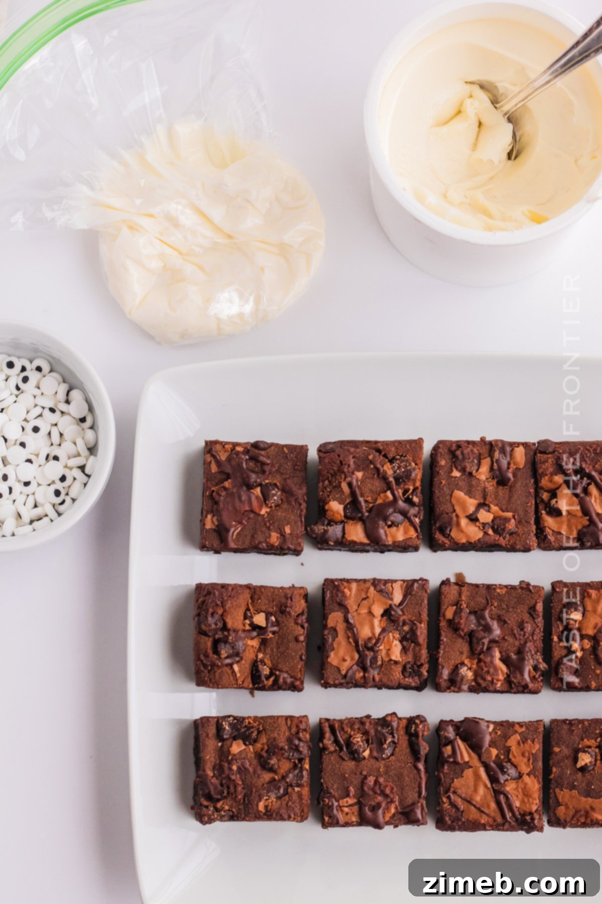 Bandaged Brownies 5 How to Make Mummy Brownies