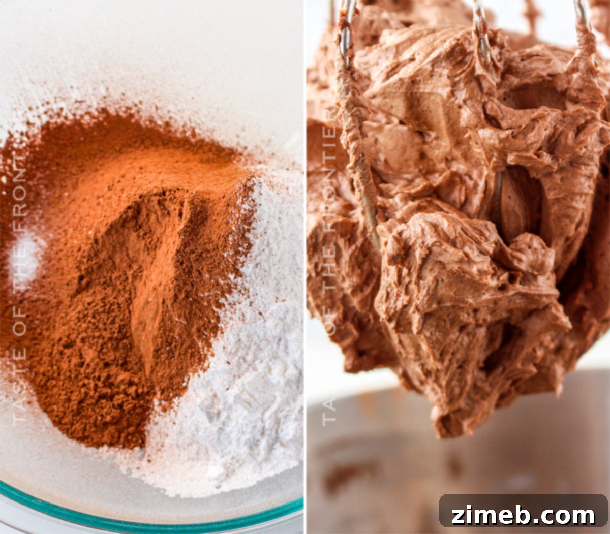Making chocolate frosting for delightful owl cupcakes, a creamy and rich topping.