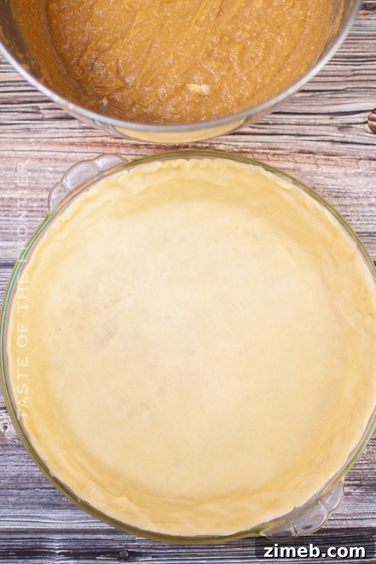 No-Fuss Sweet Potato Pie Delight 7 pie crust ready for filling