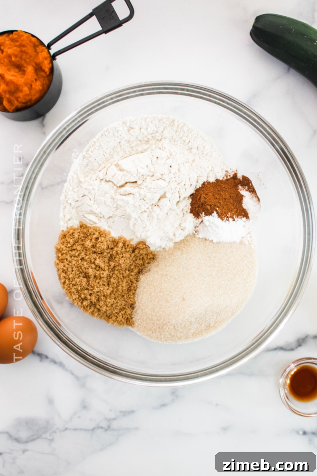 Spiced Autumn Zucchini Pumpkin Delights 5 How to make Pumpkin Zucchini Muffins step-by-step