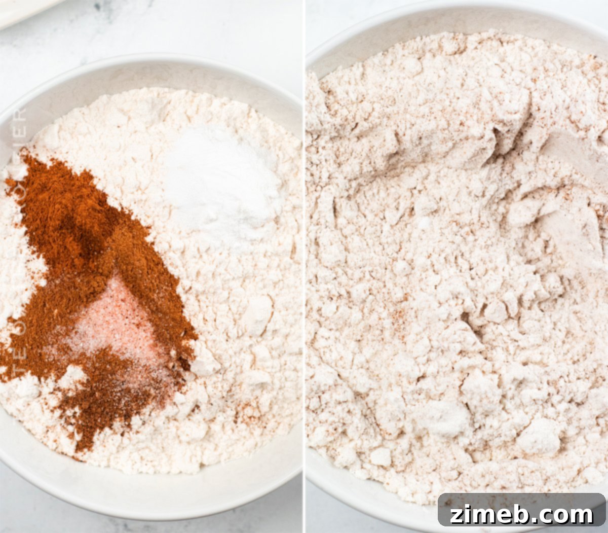 mixing dry ingredients