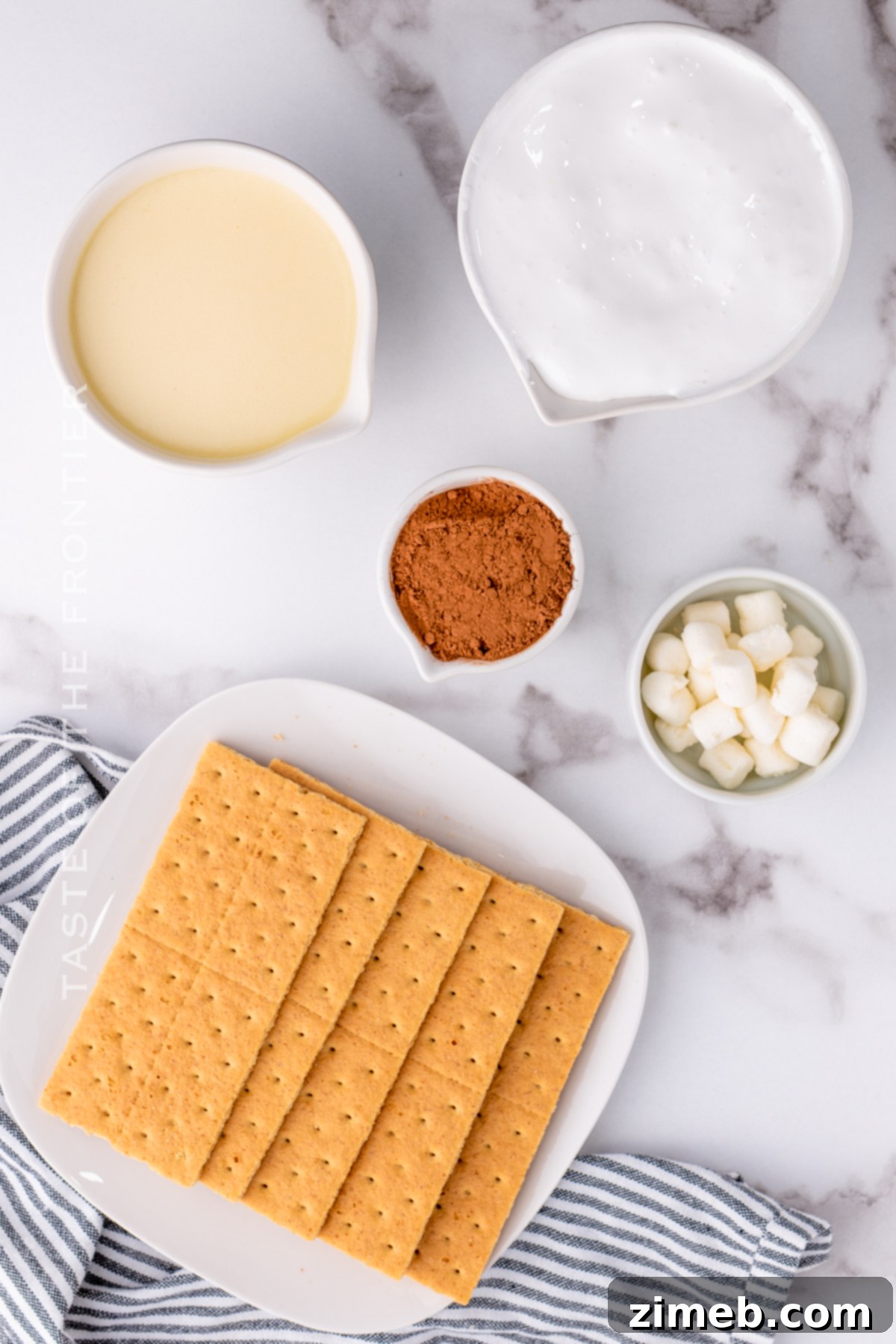 Ingredients for Hot Cocoa Dip