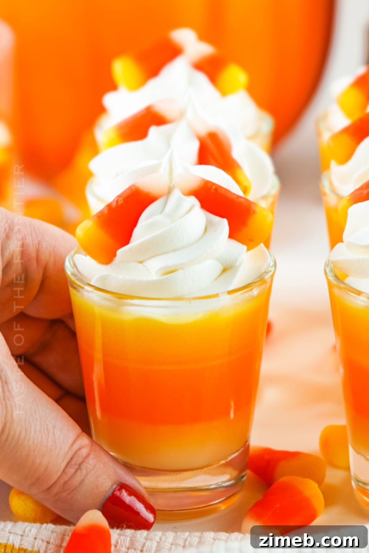 Candy Corn Jello Shots