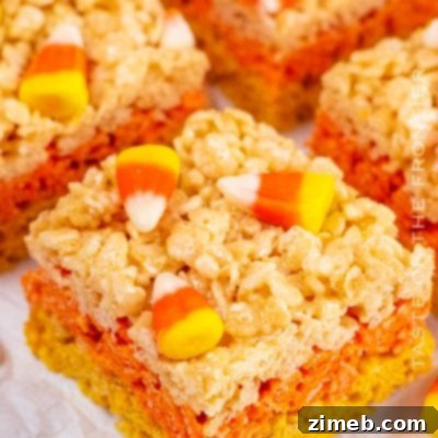 Candy Corn Rice Krispie Treats