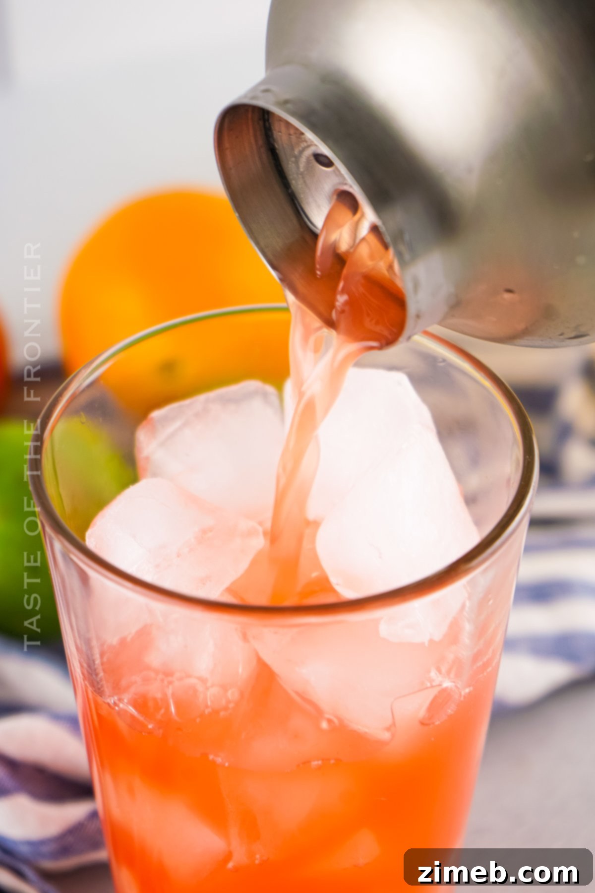 Straining Shaken Drink