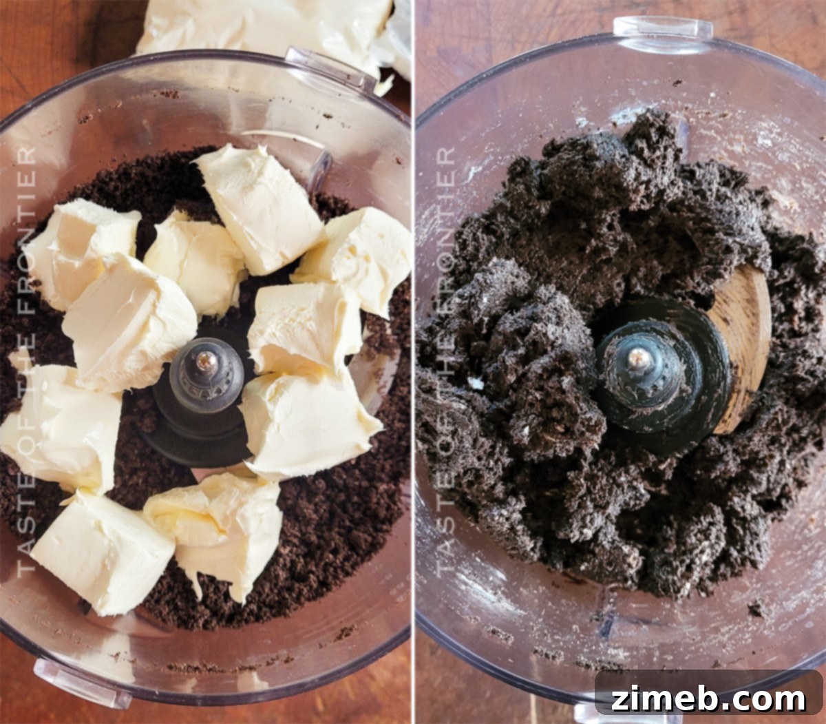 Mint Oreo Truffles 6 adding cream cheese