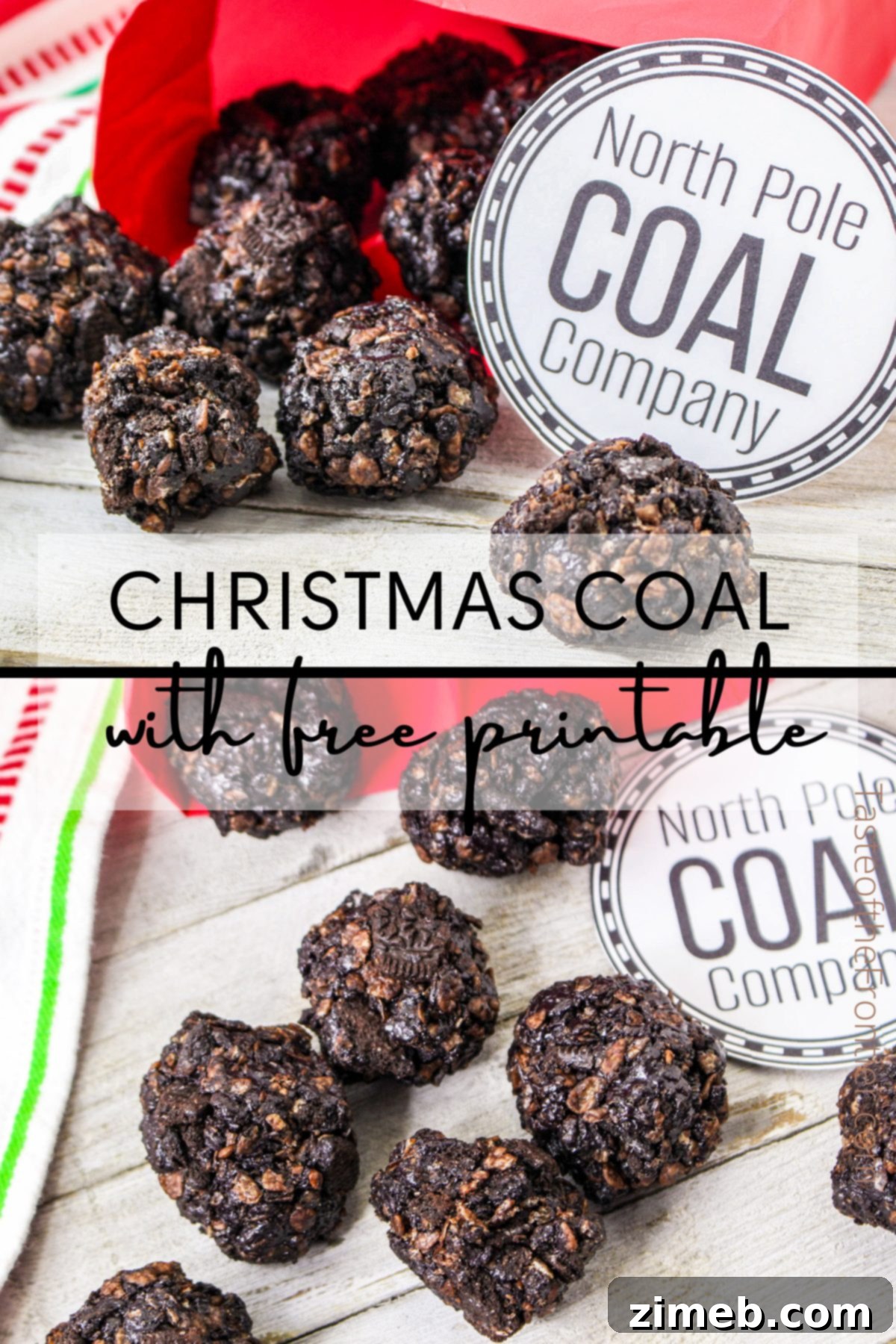 Santa's Coal Delivery 17 Finished Christmas Coal - A Perfect Naughty List Treat