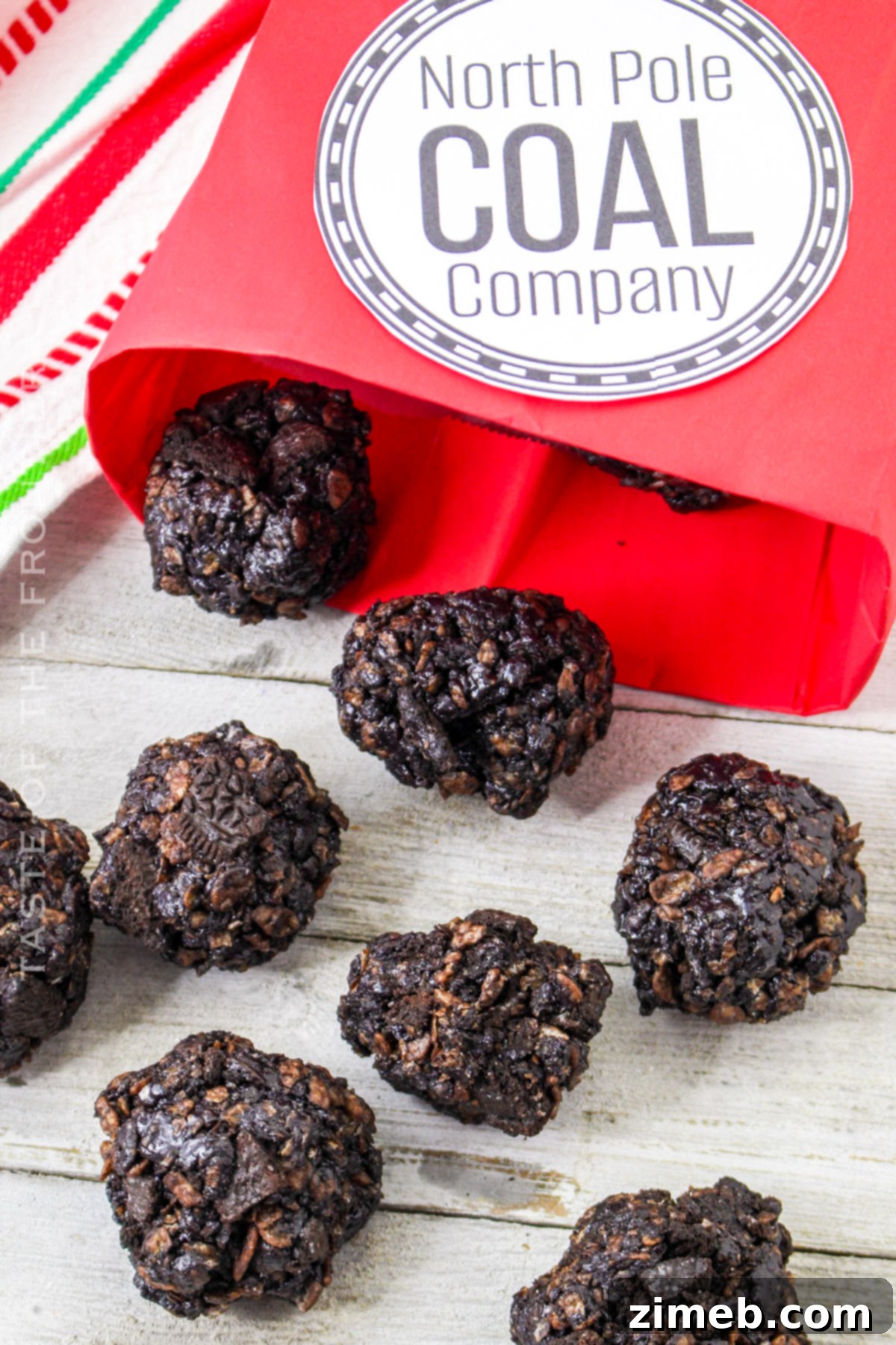 Santa's Coal Delivery 3 Recipe for Christmas Coal - Homemade Naughty List Candy