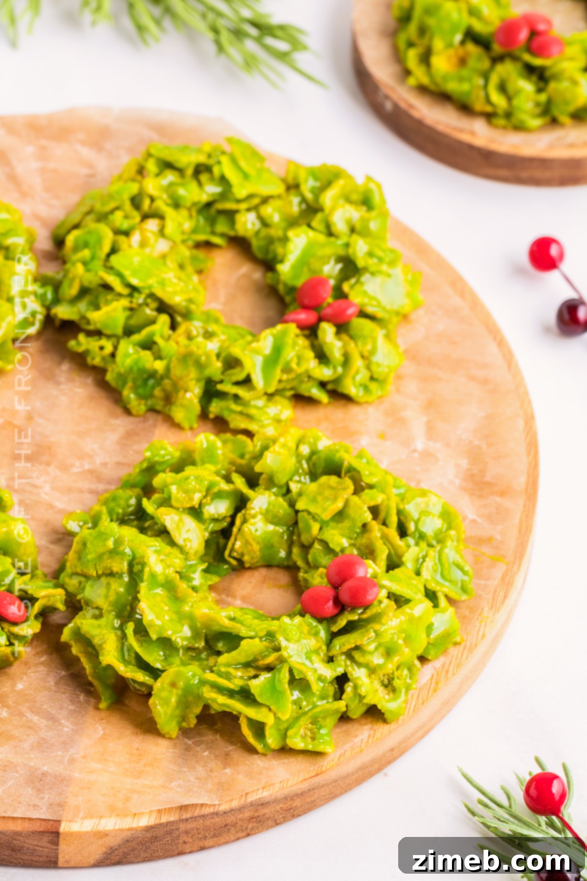 Easy Cornflake Wreaths 8 Final Cornflake Wreaths Recipe image