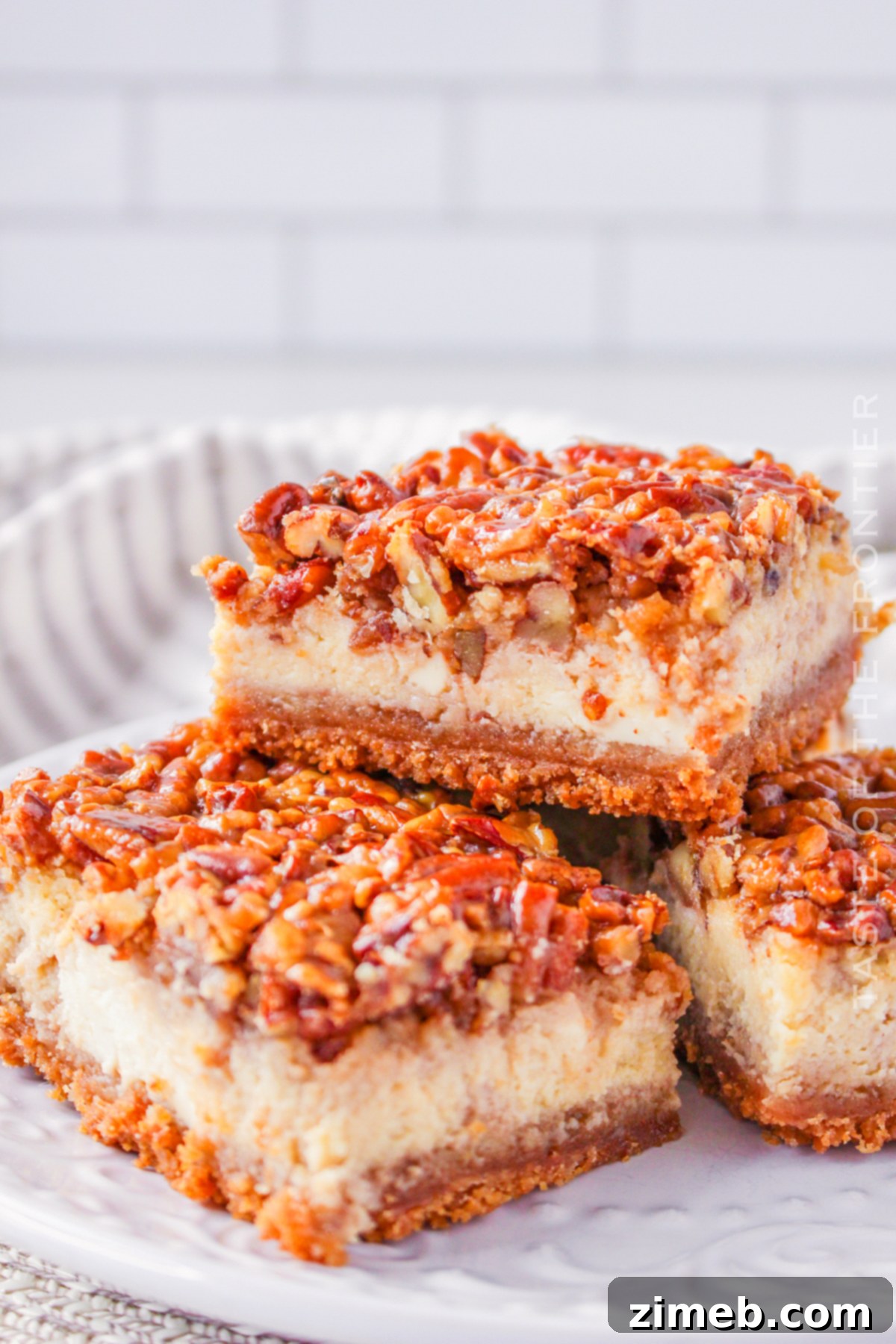 Plate of Cheesecake Bars