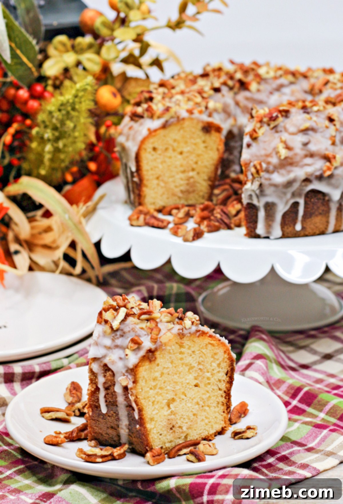 Decadent Bourbon Cake 4 Pumpkin Bundt Cake with Pecans and Bourbon Glaze