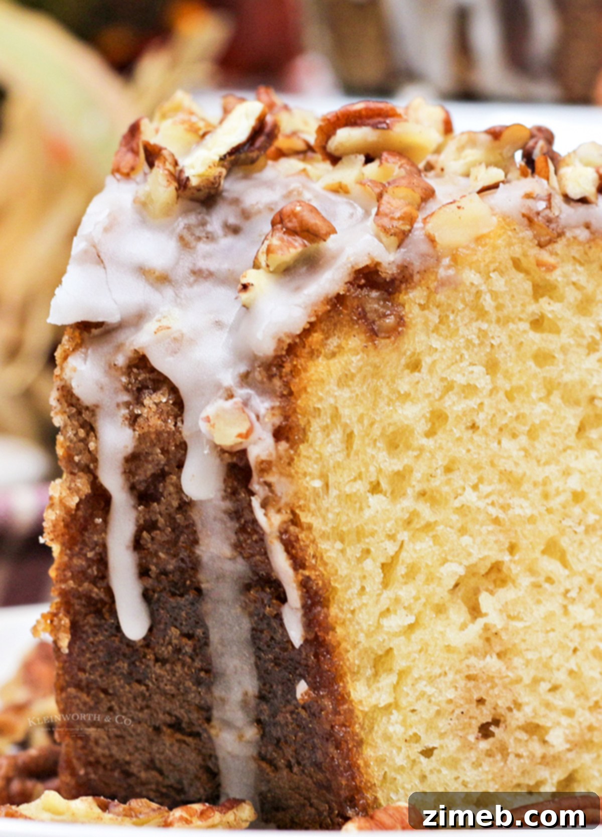 Decadent Bourbon Cake 9 Bourbon Cake Glazed and Ready to Serve