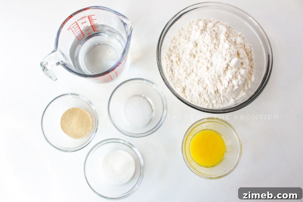 Hands-Off Dinner Rolls 4 No-Knead Dinner Rolls ingredients