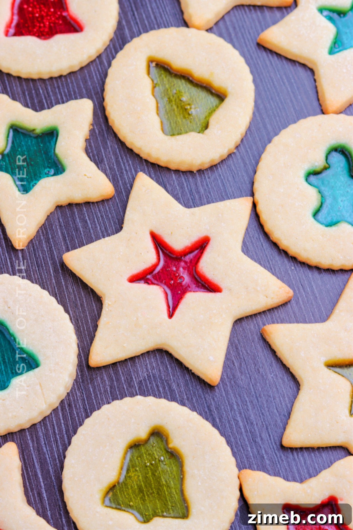 Jolly Rancher candy cookies ready to be served