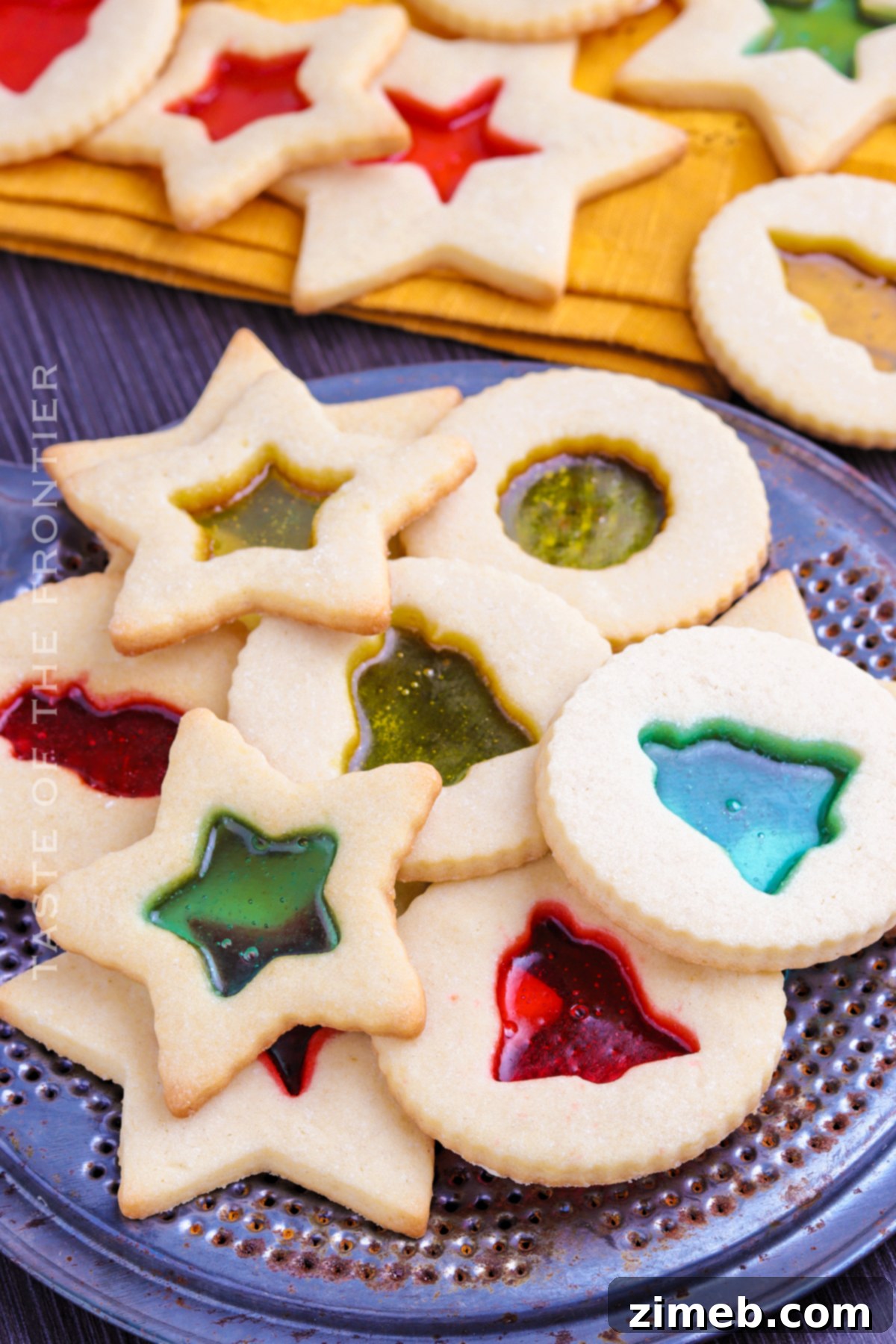 Holiday cut out cookies with festive shapes