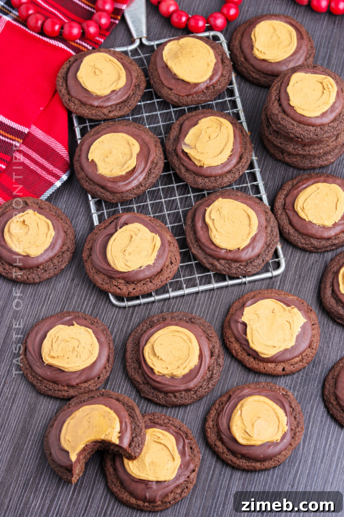 Buckeye Delights 15 Finished plate of delicious homemade Buckeye Cookies
