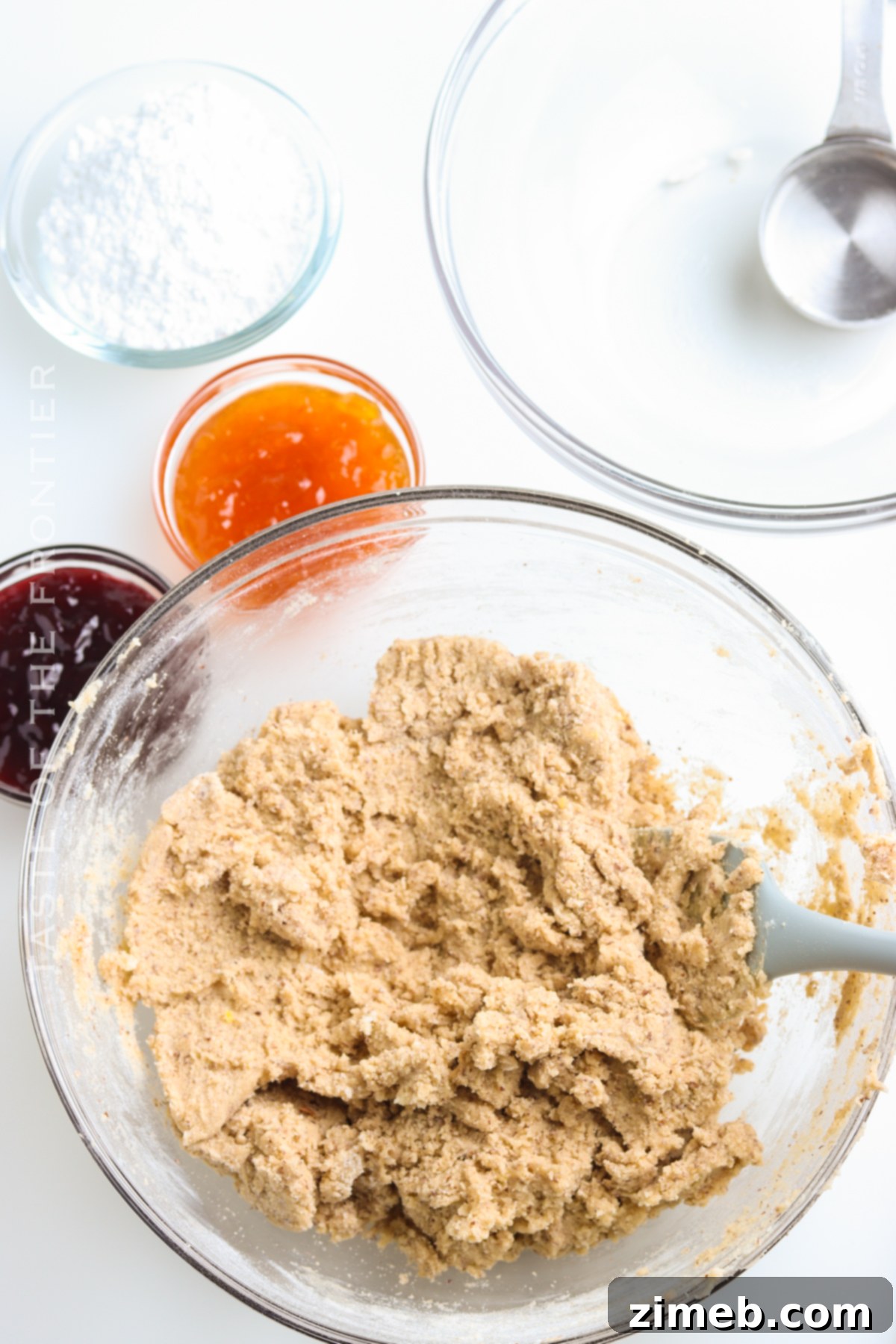 dough for Linzer Cookies
