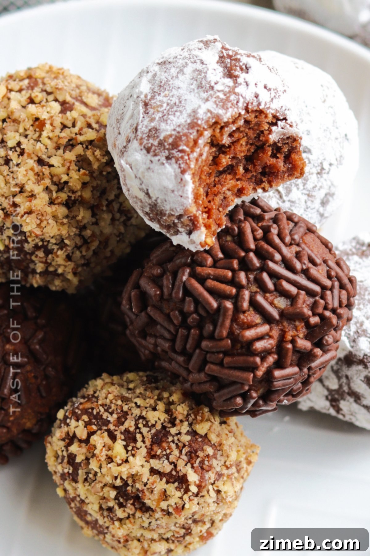 Chocolate Rum Truffles 17 Classic Rum Balls, a simple and elegant no-bake dessert