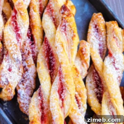 Raspberry Pastry Twists