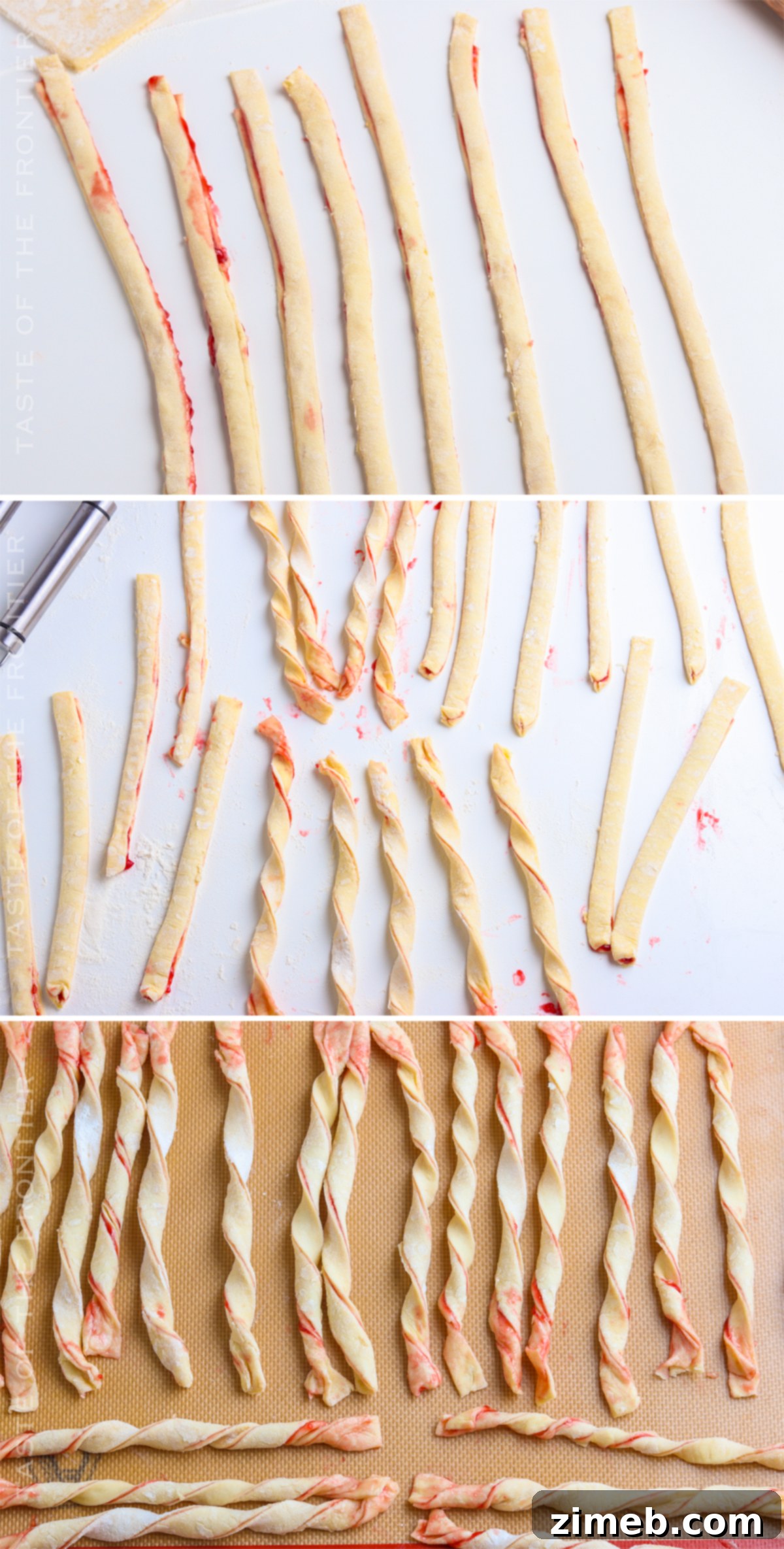 Raspberry Twisted Delights 7 how to make Raspberry Pastry Twists