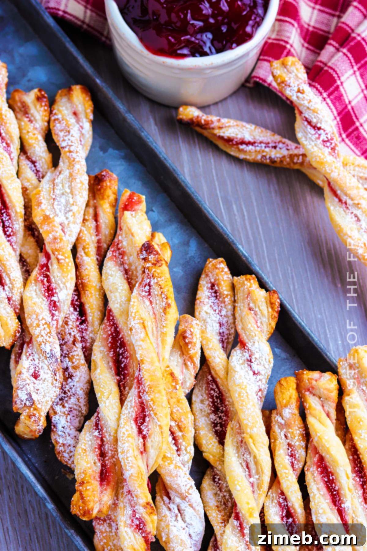Raspberry Twisted Delights 8 Holiday Pastry Twists
