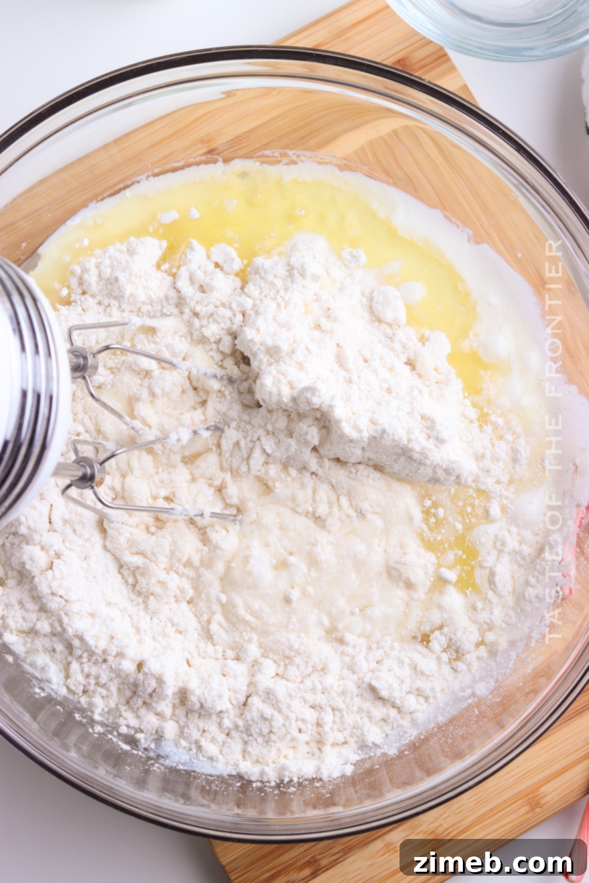 Festive Peppermint Cake 5 How to make the Peppermint Poke Cake, step-by-step process