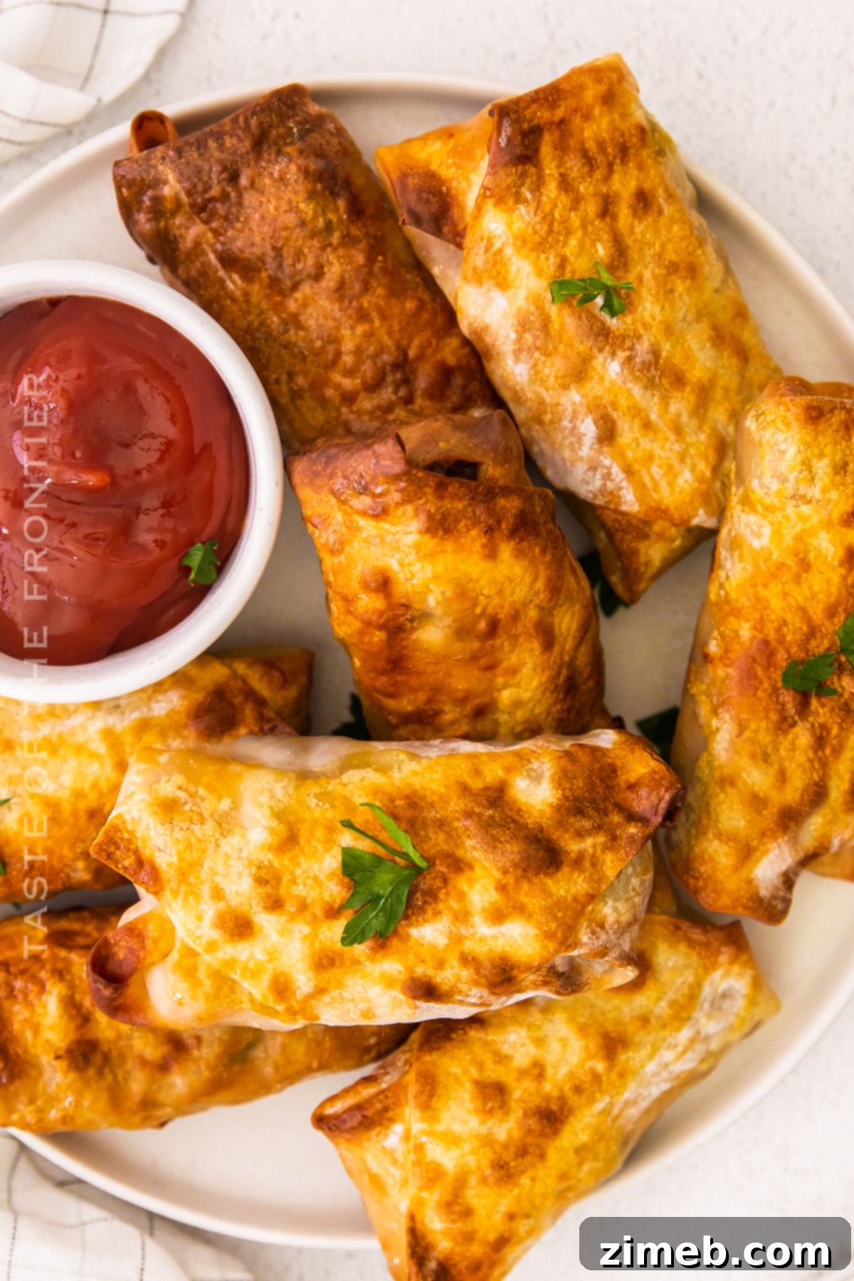 Crispy Air Fryer Cheeseburger Egg Rolls 3 recipe for Air Fryer Cheeseburger Egg Rolls